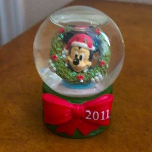 2011 Disney Mickey Mouse mini snow globe collectible from JCPenney